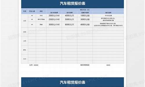 汽车租赁报价文件-汽车租赁报价文件怎么写